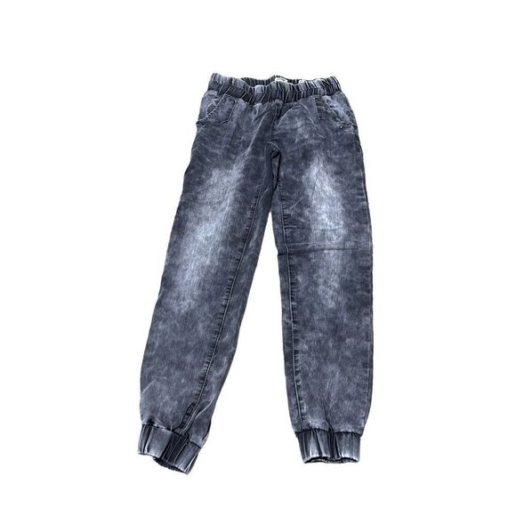 Indigo Rein Forever Black Stonewash Denim Joggers Size Small - Picture 1 of 4